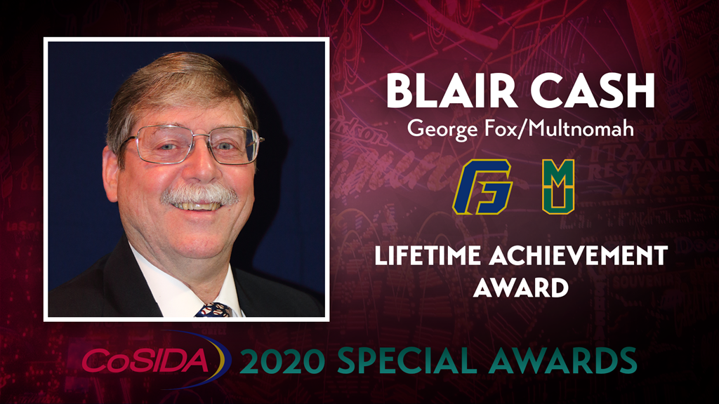 2020 Special Awards Salute: Blair Cash (George Fox/Multnomah), Lifetime Achievement Award